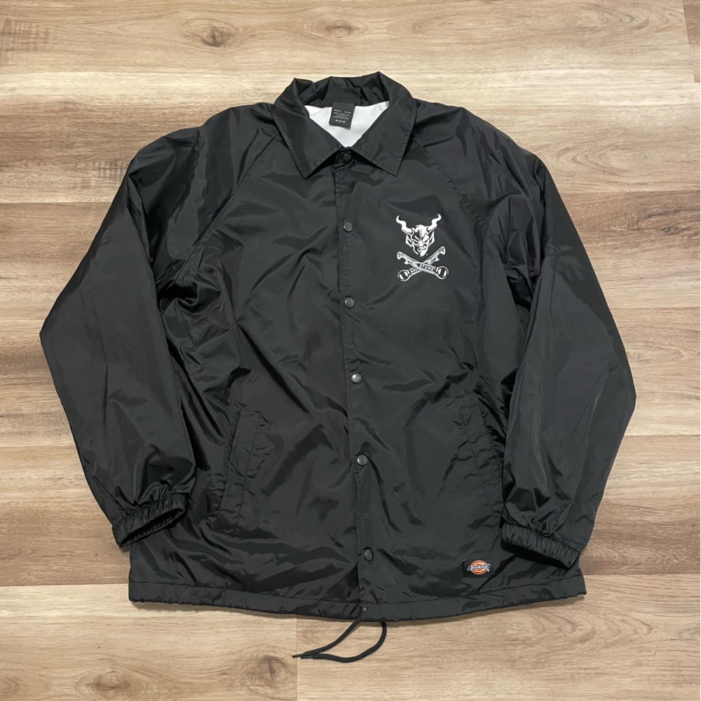 STONE BREWING Lined Windbreaker Jacket Mens M Dickies Black Beer Delivery Jacket